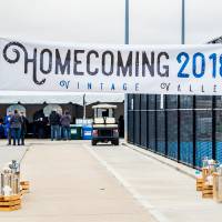 Homecoming 2018 Vintage Valley banner